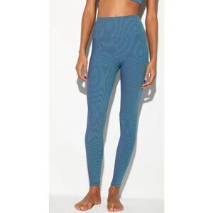 Spiritual Gangster Lotus 2-Tone 7/8 Legging Vintage Indigo Women's Size XL NWT!